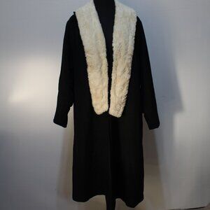 Blin+Blin Custom Couture Mink Fur Fabulous French Vintage 1950s Wool Winter Coat